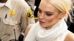 Lindsay Lohan Arrives for Service at Morgue