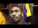 Lakers forward Metta World Peace on Achilles injury