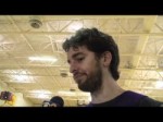 Lakers forward Pau Gasol on Andrew Bynum returning to the lineup