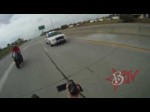 Motorcycle Runs From Police Chase Motorbike Wheelies Highway Patrol Pursuit Chasing Bike Stunts