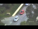 Texas Police Chase Saturn SUV Through Houston (Raw Aerial Video)